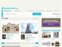 Tablet Screenshot of homefinder.ca